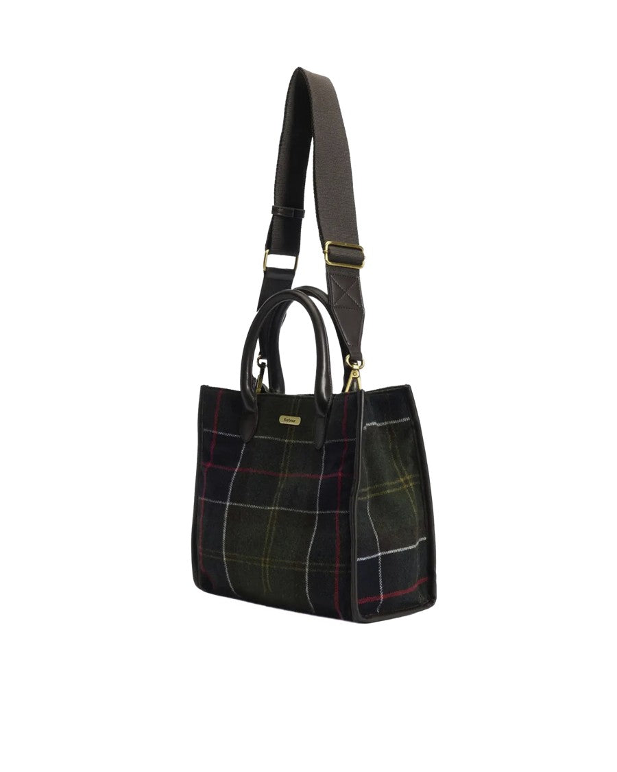 Barbour Barrhill Classic Tartan Wool-Blend Tote Bag