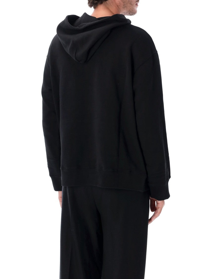 Mm6 By Maison Margiela Relaxed Fleece Kangaroo Pocket Hoodie