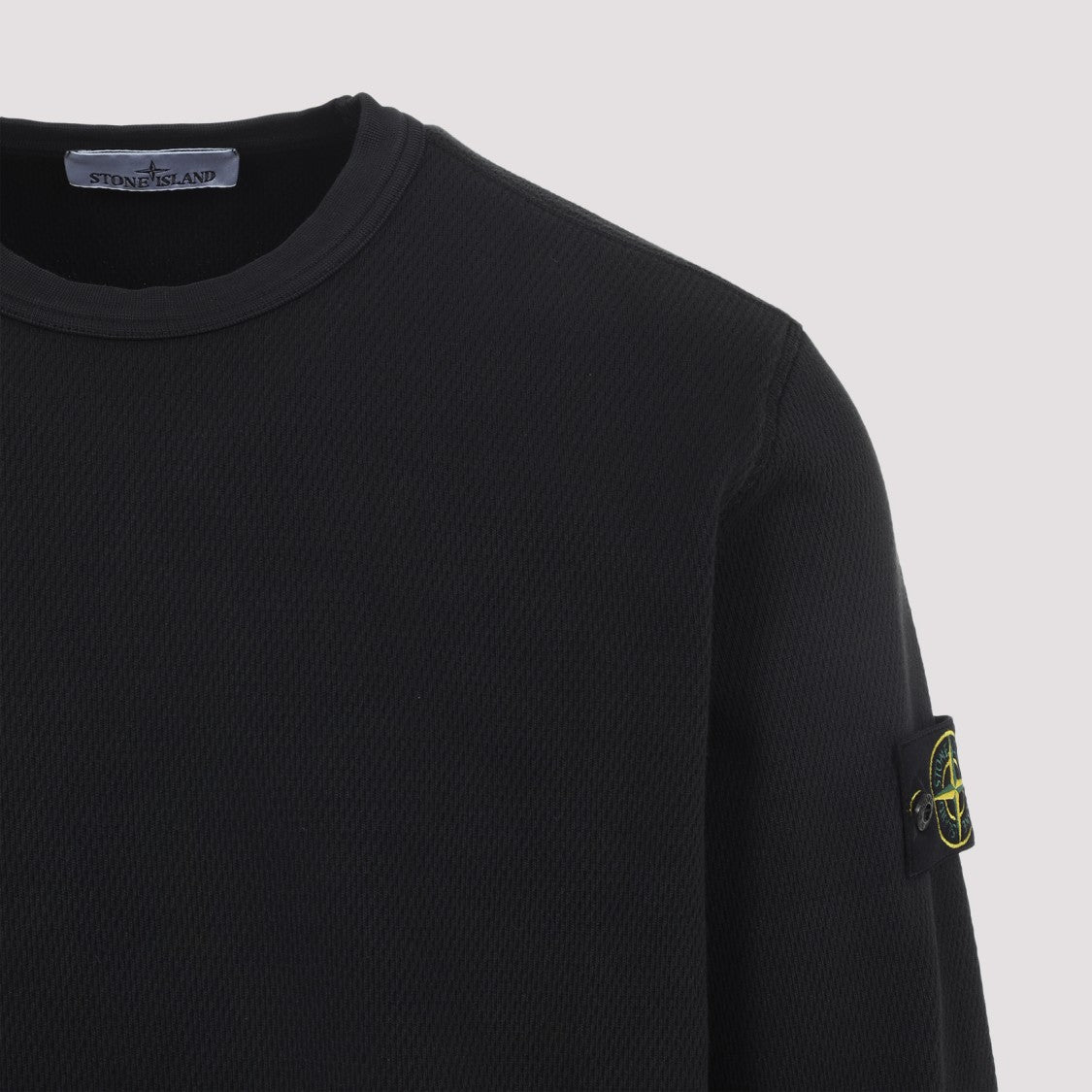 Stone Island Black Cotton Sweatshirt