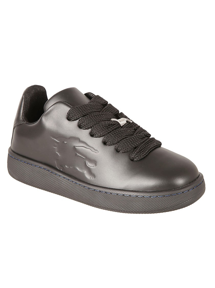 Burberry Black Sneakers With Textured Rubber Sole
