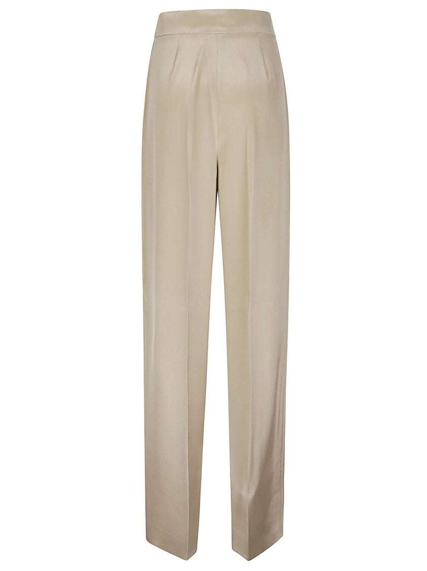 Max Mara Mxepalanca High Waisted Wide Silk Pants