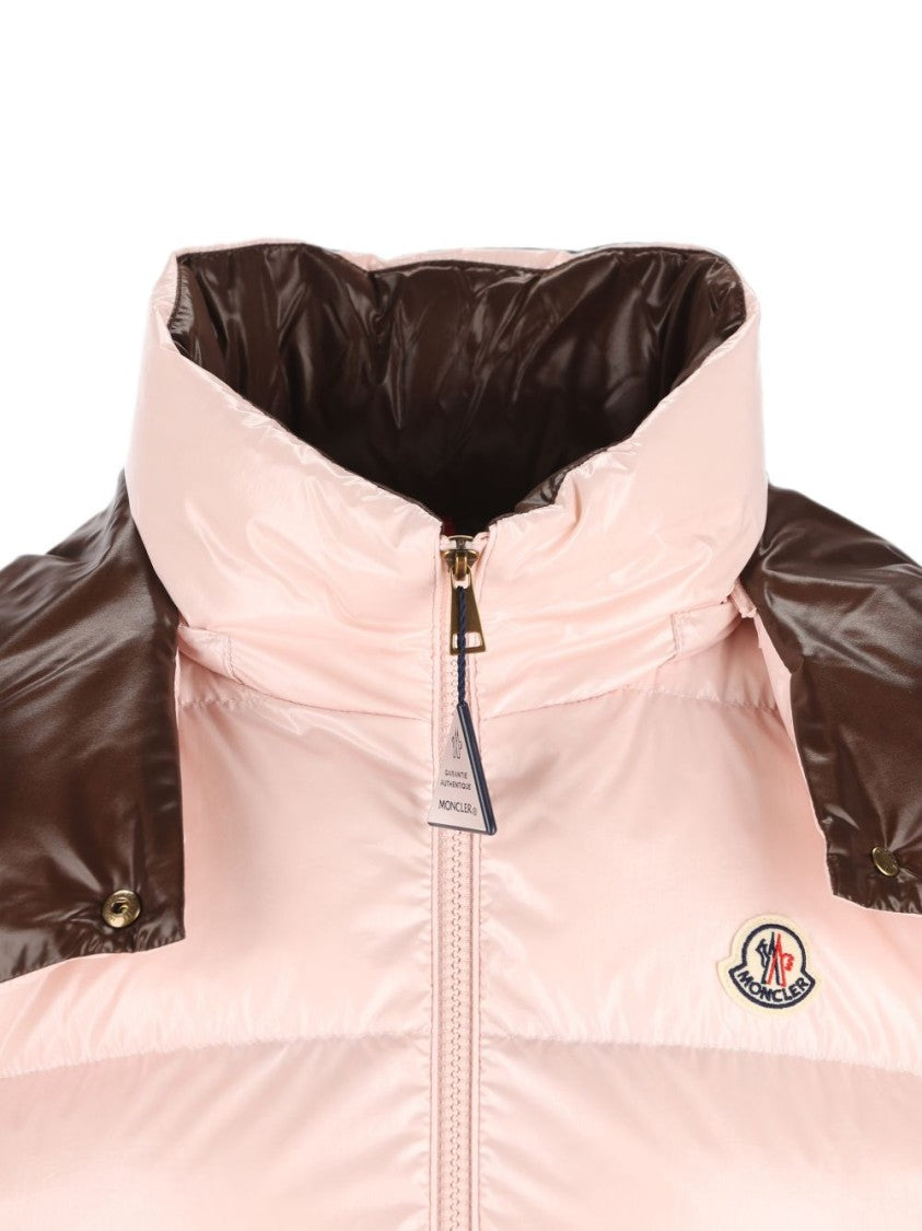 Moncler Sleeveless Detachable Overlay High-Collar Puffer Jacket