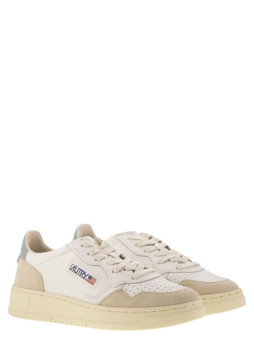 Autry Medalist Low - Leather And Suede Sneakers