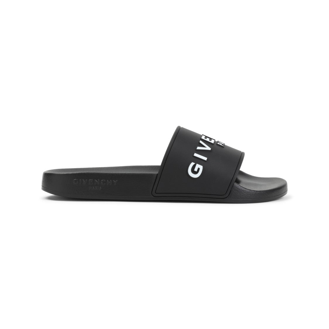Givenchy Black Minimalist Sandals With Bold Branding