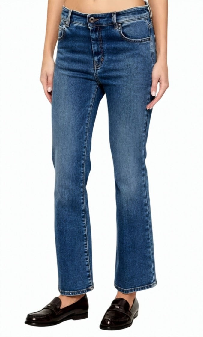 Weekend Stretch Cotton Cropped Denim Jeans