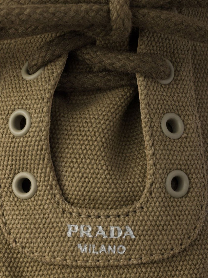 Prada Collapse Canvas Vintage Finish Sneakers