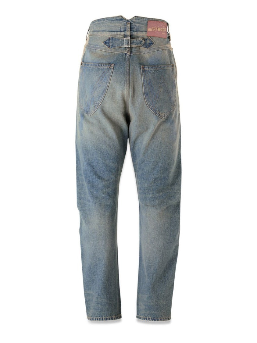 Vivienne Westwood Buckle Back High-Waisted Jeans