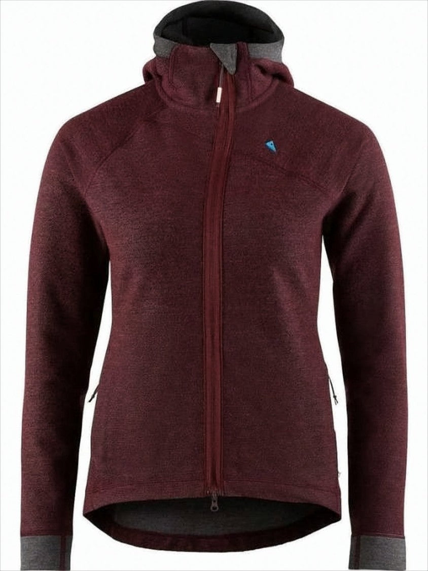 Klattermusen Fitted Burgundy Hooded Klattermusen Jacket