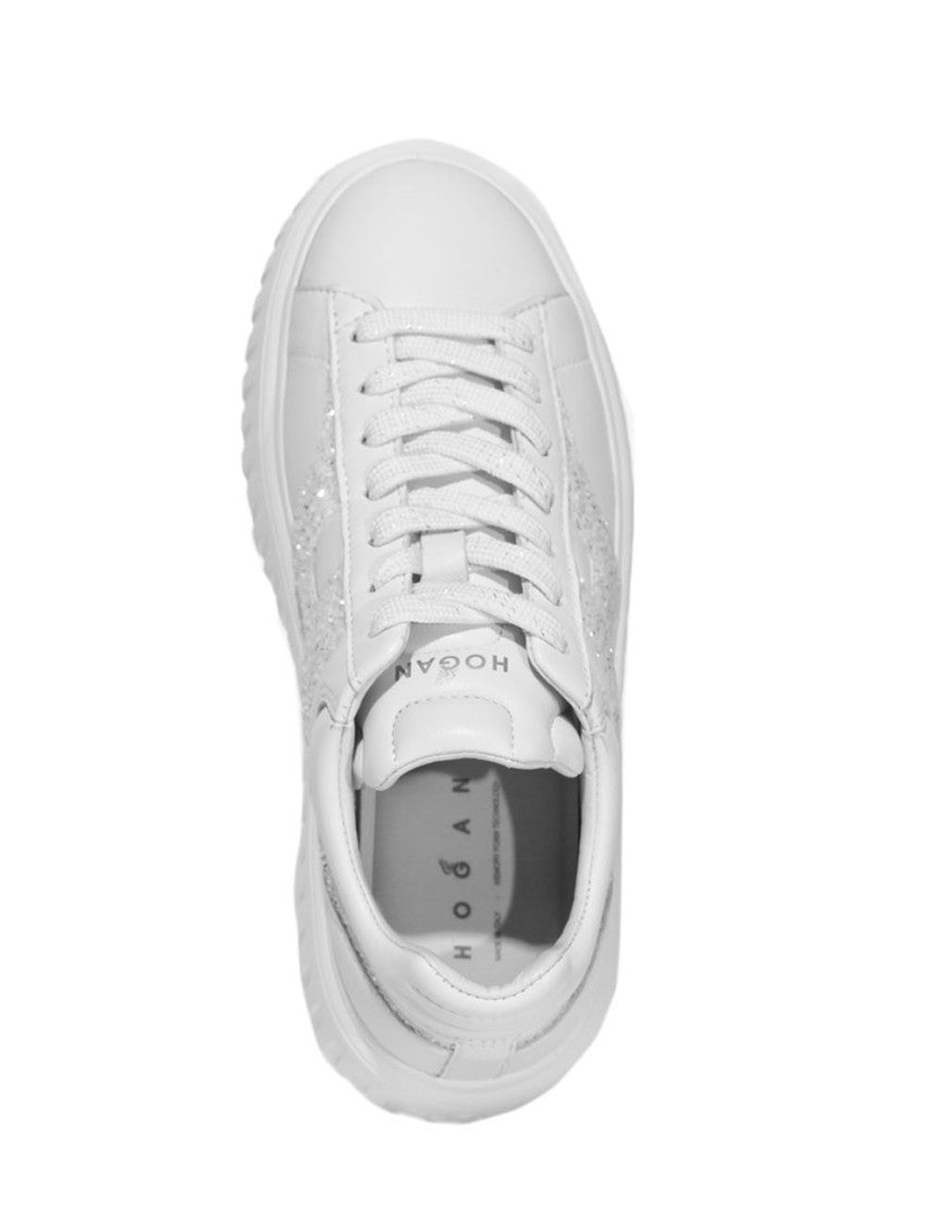 Hogan Contemporary White H-Stripes Sneakers