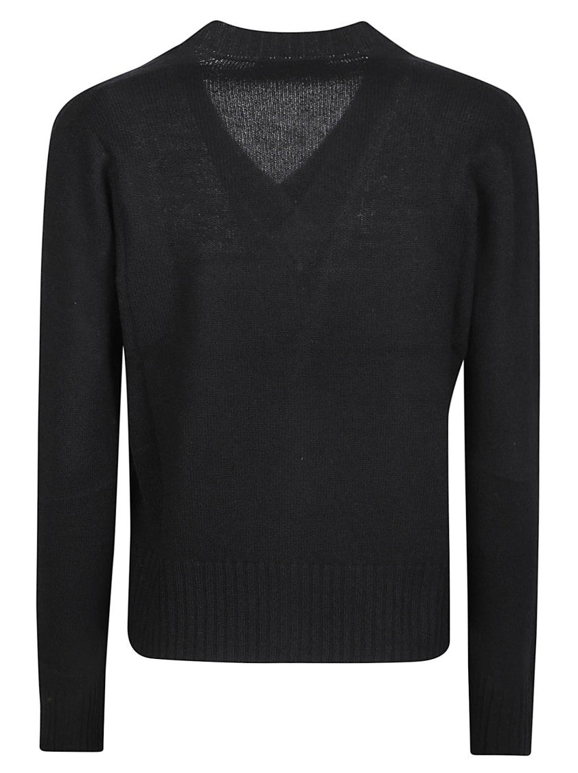 Aragona Ribbed Cashmere V-Neck Sweater