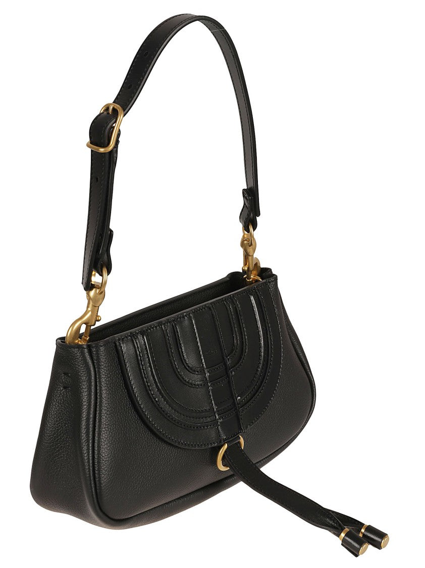 Chloé Structured Curved Design Calf Leather Bag