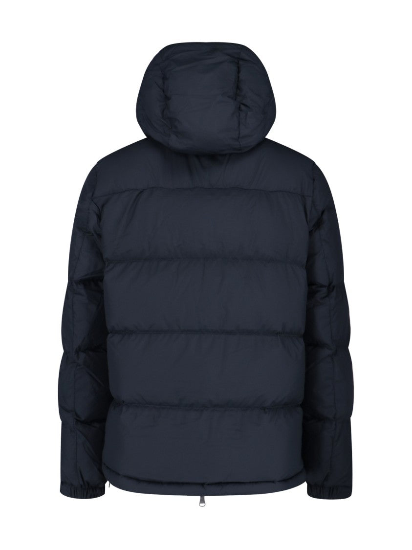 Polo Ralph Lauren Padded Quilted Jacket With Detachable Hood And Zippered Pockets
