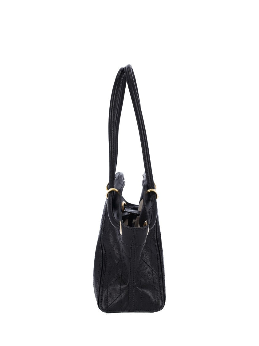 Balmain Black Lambskin Medium Tote Bag