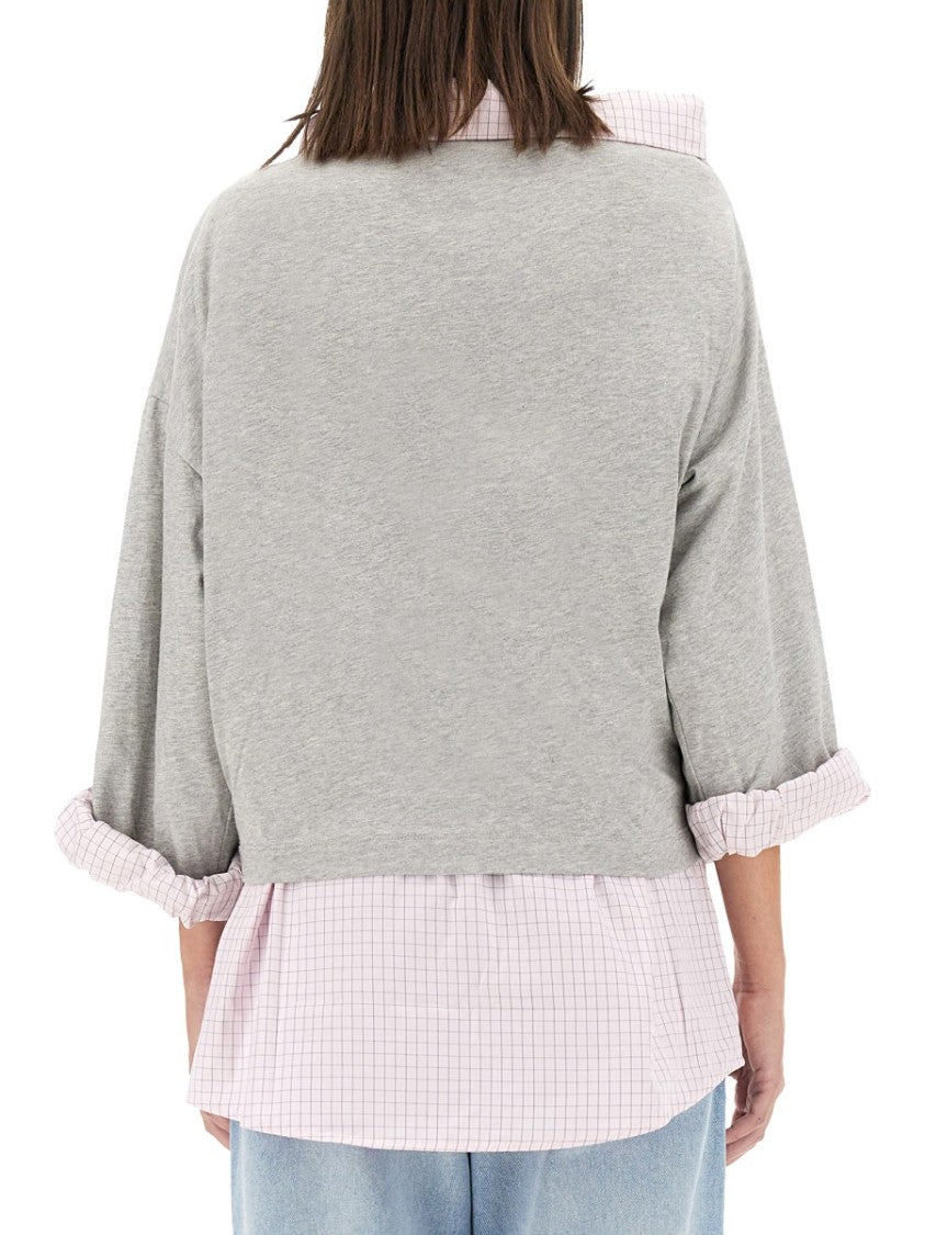 Dries Van Noten Cotton Shirt Sweatshirt