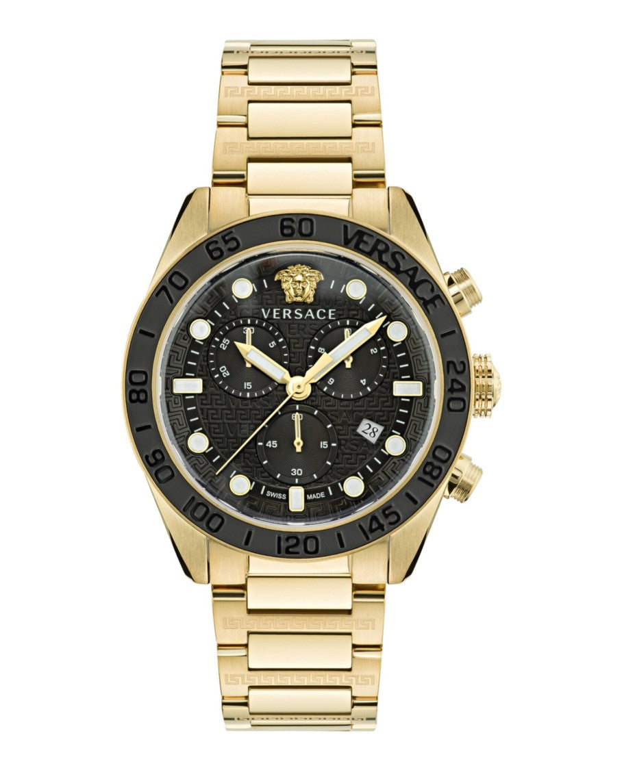 Versace Greca Dome Chrono Bracelet Watch