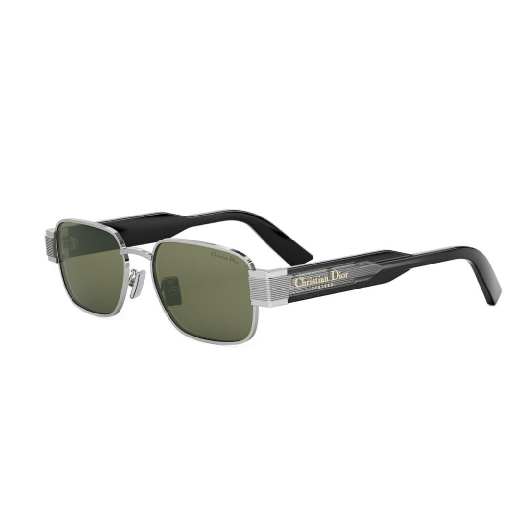 Dior Silver Dm40161u Rectangular Metal Sunglasses