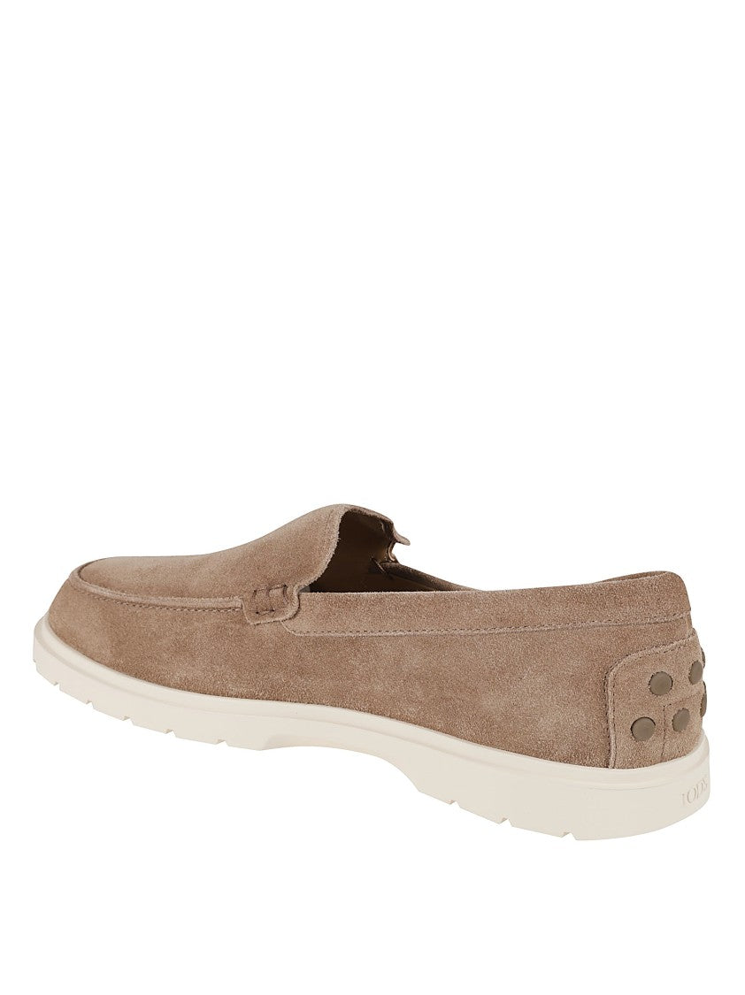 Tod's Suede Slip-On Flat Shoes
