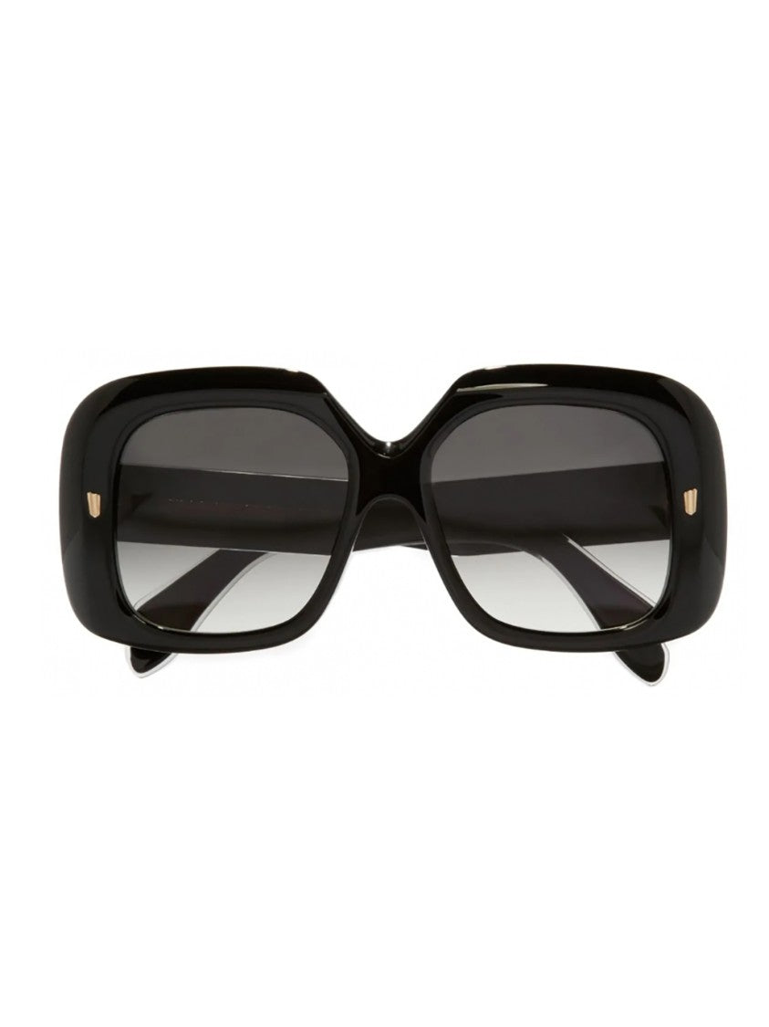 Cutler And Gross Oversized Black Square Frame Sunglasses With Glossy Finish