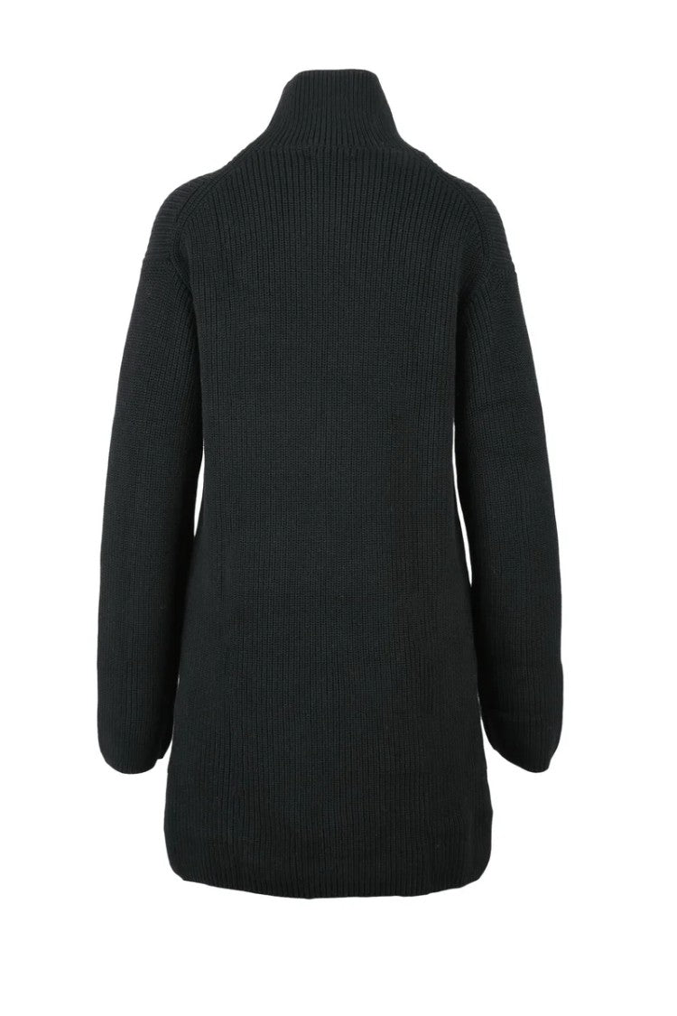 Calvin Klein Jeans Black Ribbed Turtleneck Dress