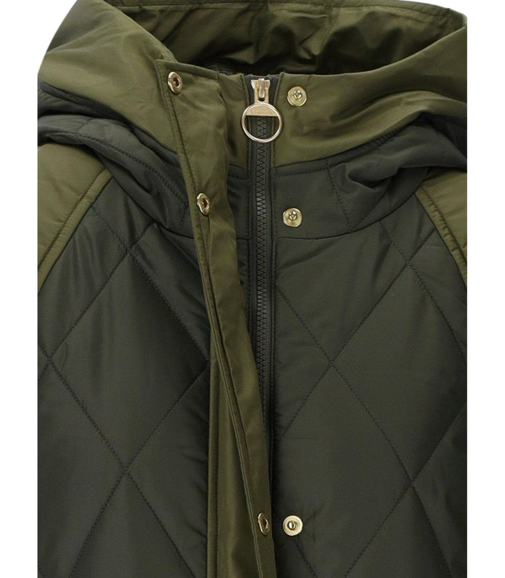 Barbour Elspeth Quilted Green Hooded Jacket