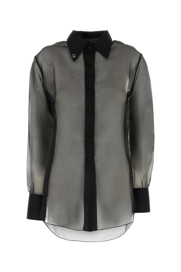 Oséree Black Organza Silk