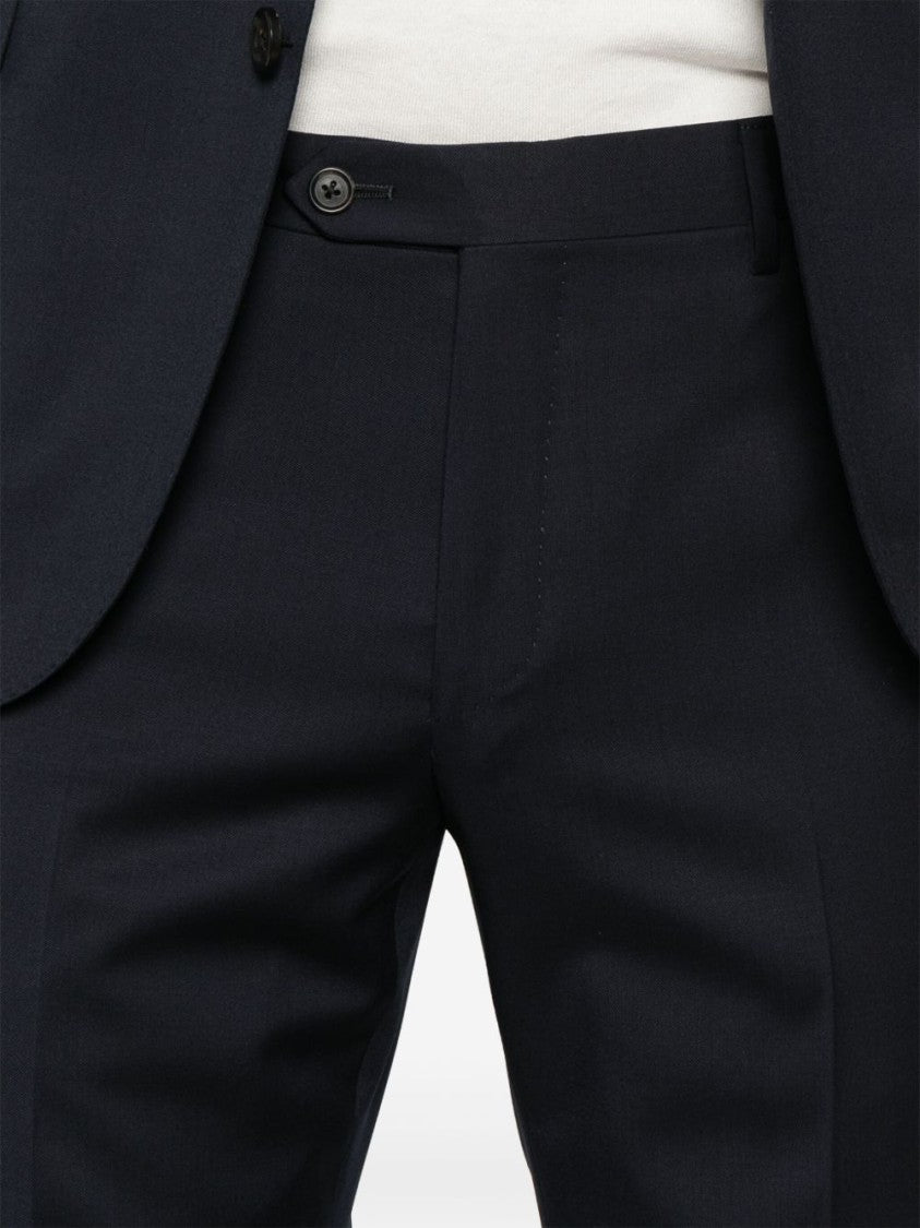 Corneliani Tailored Blue Suit In Virgin Wool