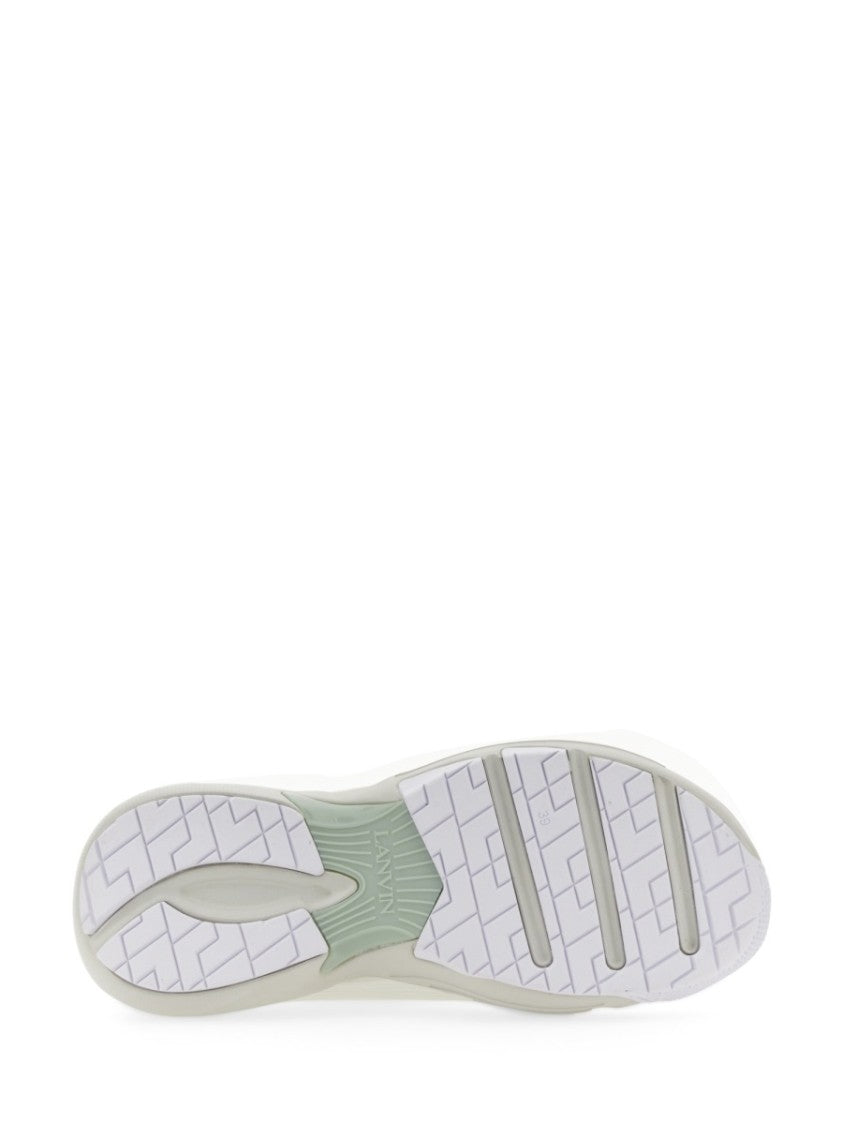 Lanvin Flash-X Mesh Upper Sneakers With Textured Panels