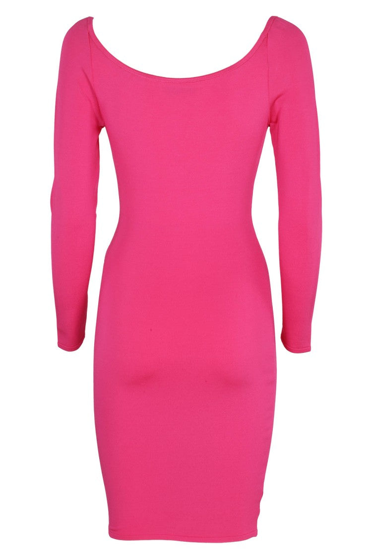 Alexandre Vauthier Fitted Pink Viscose Mini Dress
