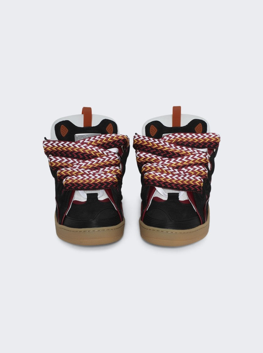 Lanvin Curb Sneakers Black And Honey
