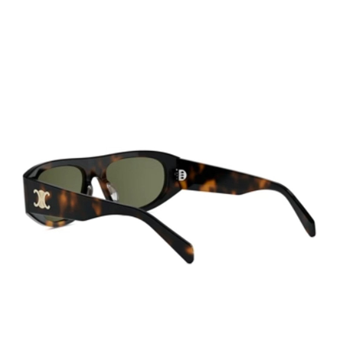 Celine Havana Triomphe Acetate Geometric Sunglasses