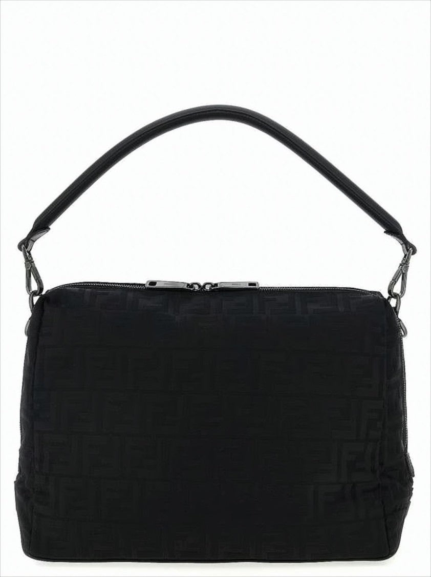 Fendi Rectangular Crossbody Bag With Embossed Pattern