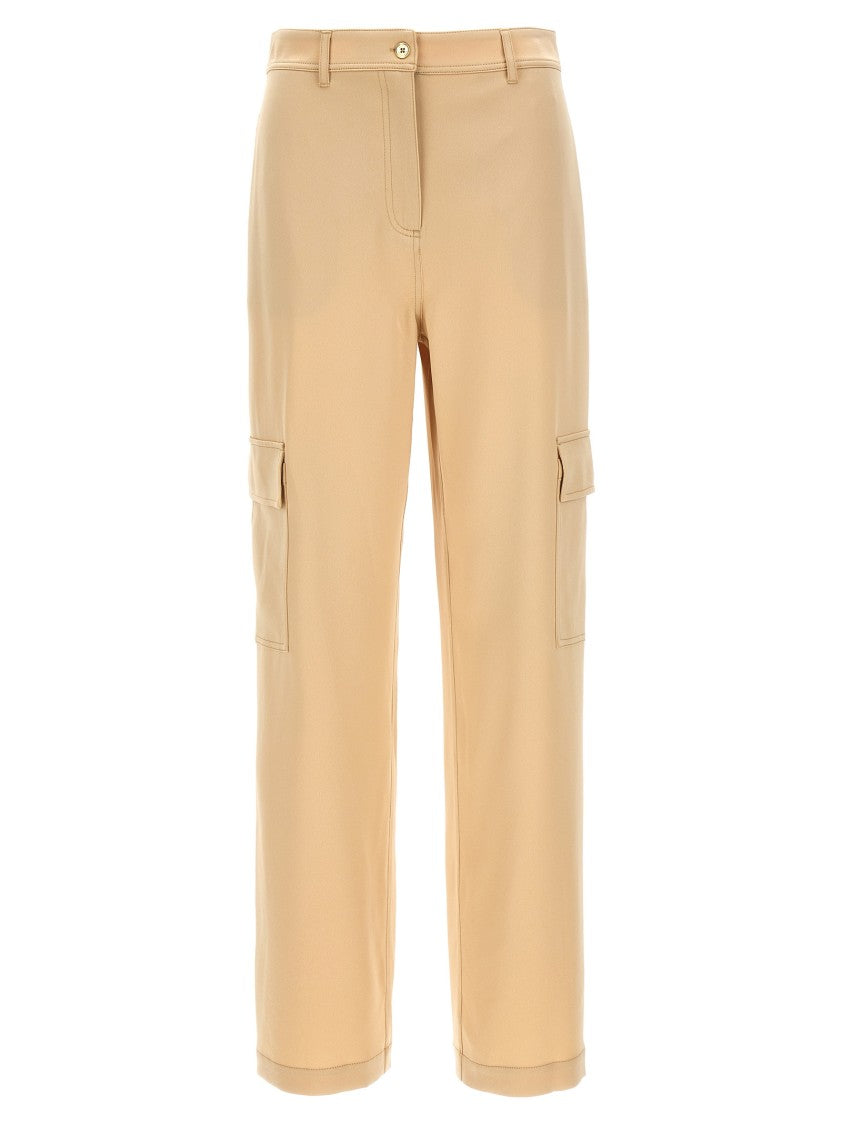 Michael Michael Kors Cargo Satin Pants With Relaxed Fit