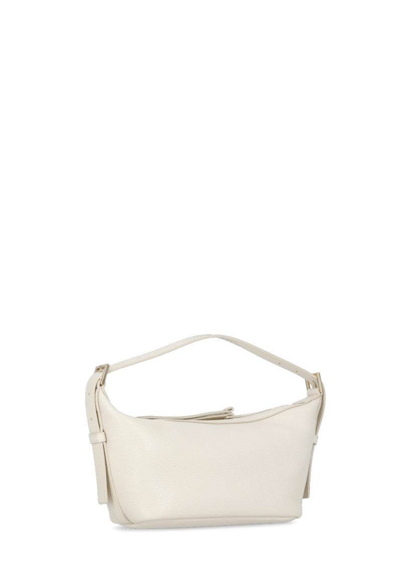Fabiana Filippi Ivory Pebbled Letaher Bag