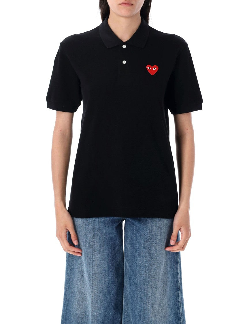 Comme Des Garçons Classic Polo Shirt With Iconic Heart Detail