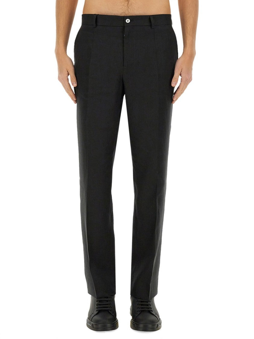 Dolce & Gabbana Stretch Linen Tailored Pants