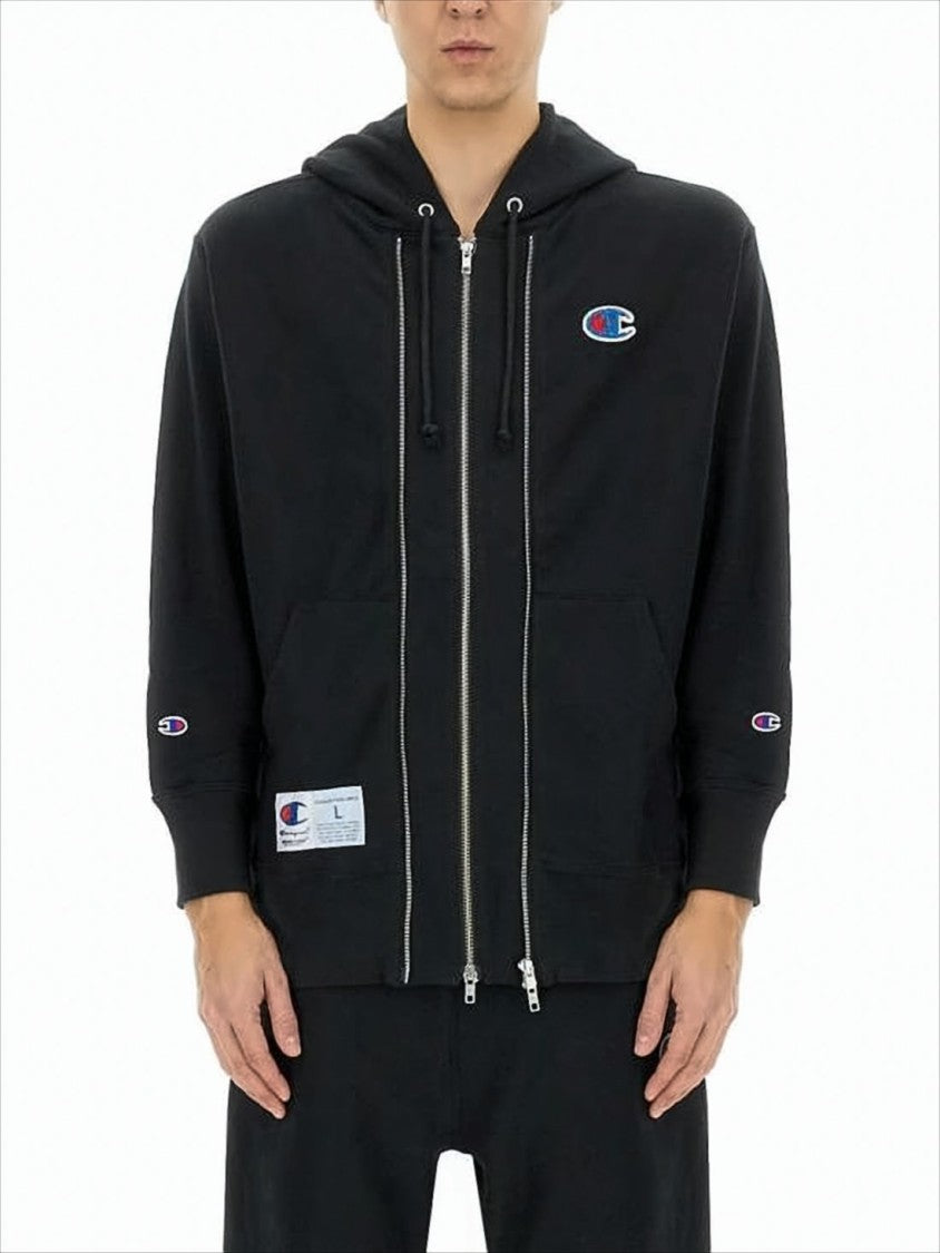 Undercover Black Zip-Up Hoodie With Double Zipper