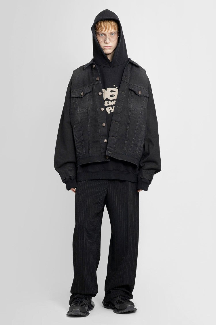 Balenciaga Oversized Black Denim Jacket