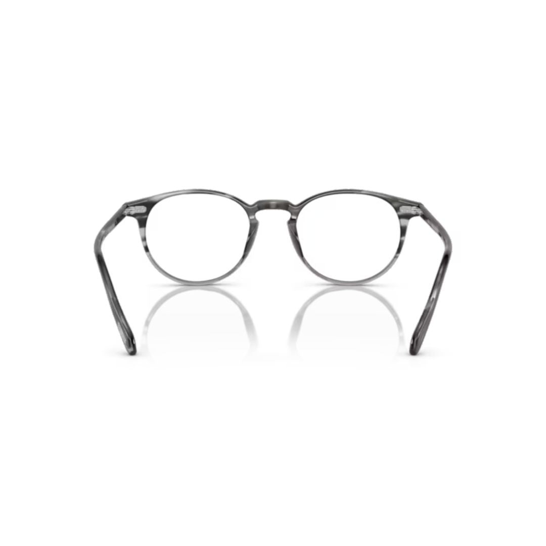 Oliver Peoples 0Ov5004 Translucent Grey Acetate Rounded Frame Eyeglasses