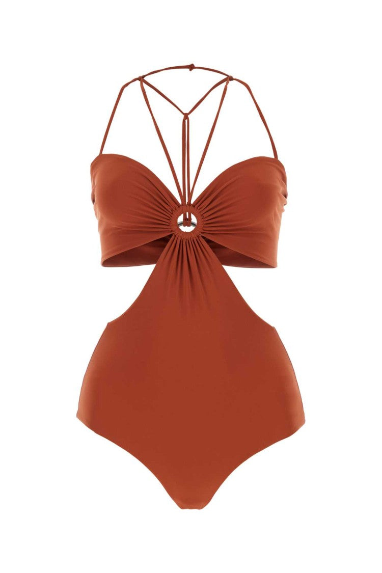 Nensi Dojaka Brick Stretch Polyester Swimsuit