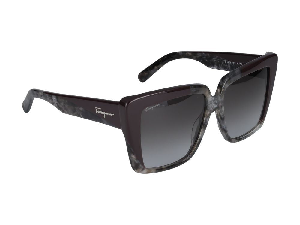 Salvatore Ferragamo Sunglasses Salvatore Ferragamo Sf1060s 021 Grey Marble/Bordeaux 55/14/140