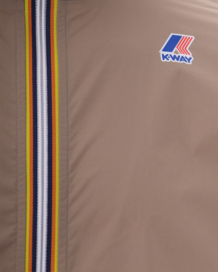 K-Way Le Vrai 4.0 Claude Jacket In Beige Taupe