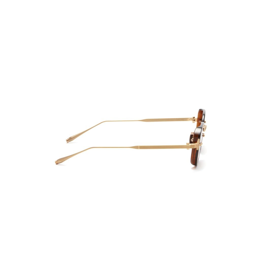 Akoni Aks-307 Geometric Octagonal Sunglasses With Gold Accents