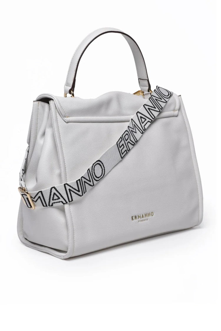 Ermanno Firenze Flap Treasure Handbag - White