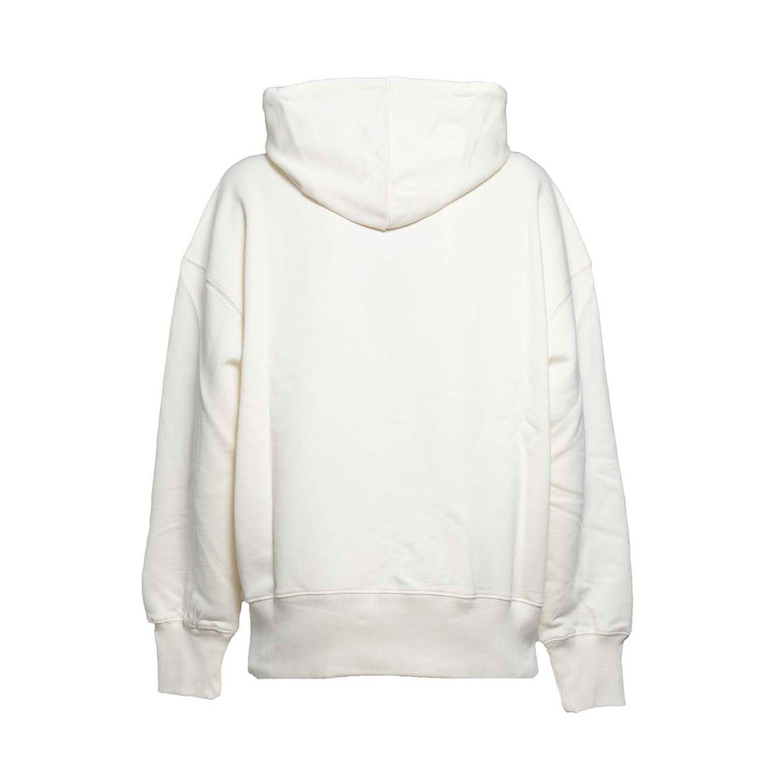 Msgm White Cotton Hoodie