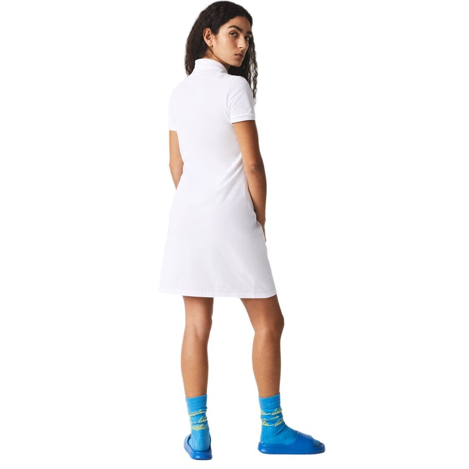 Lacoste White Mini Slim Fit Polo Dress