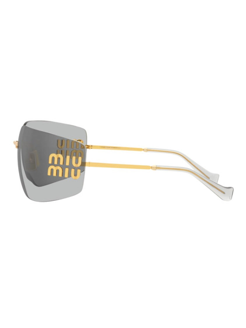 Miu Miu 54Ys Sole Square Frame Metal Sunglasses