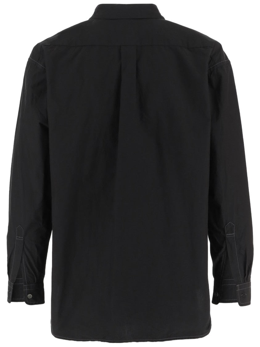 And Wander Cotton-Blend Casual Shirt With Logo Detail