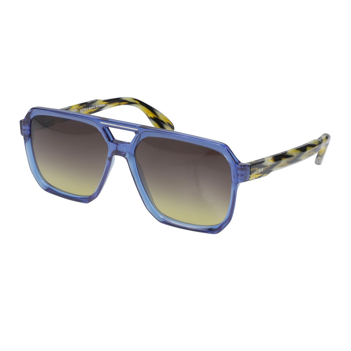 Kador Big 1-58 Bold Oversized Square Sunglasses With Cutout Bridge