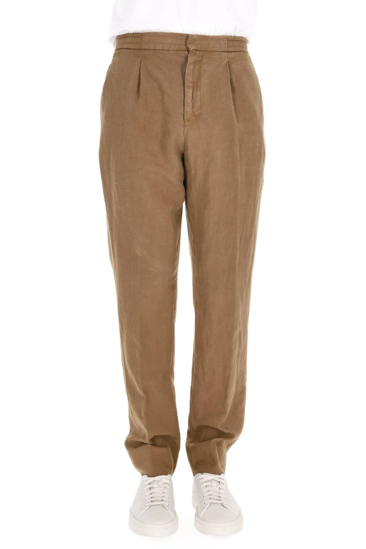 Officine Generale Drew Model Lyocell-Cotton Fluid Trousers
