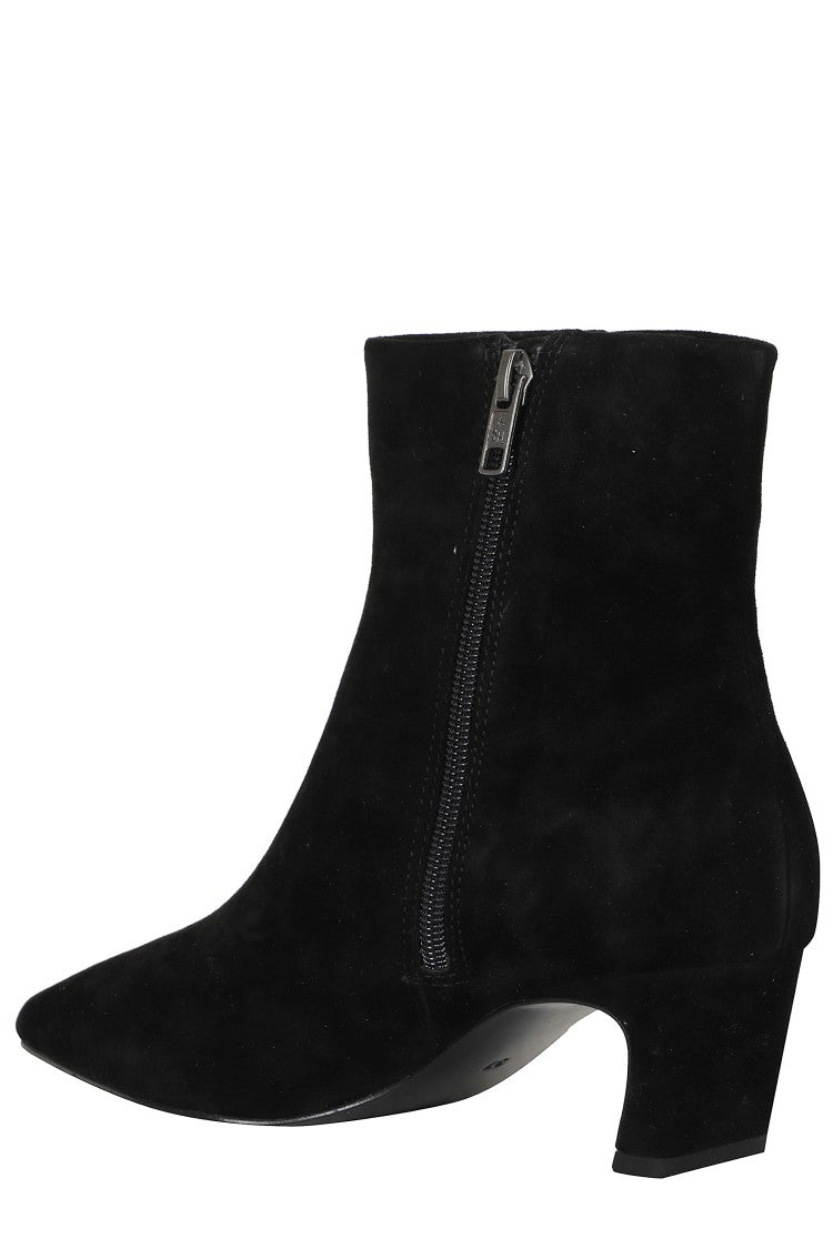 Ash Black Suede Ankle Boots